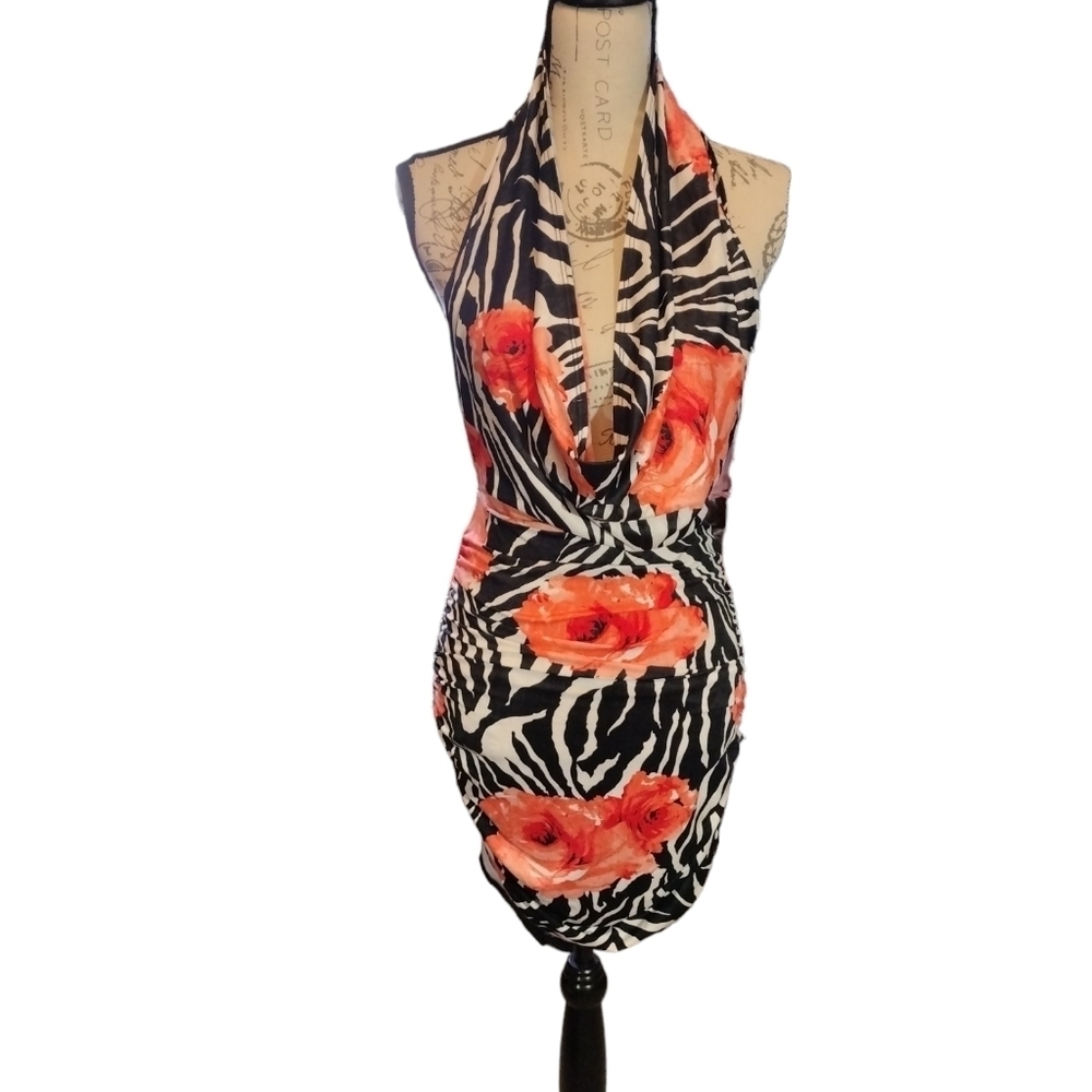 Floral Halter Dress